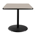 Hampden Furnishings 36" Bennet Collection Square Dining Table Black/Gray Nebula