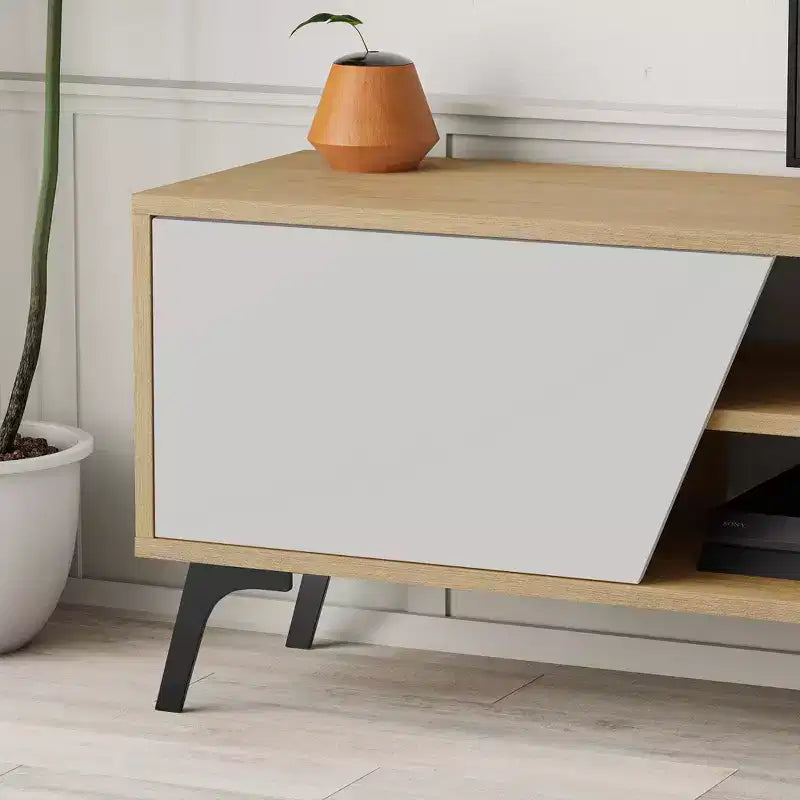 Mobile TV per TV fino a 70" - Rovere Chiaro