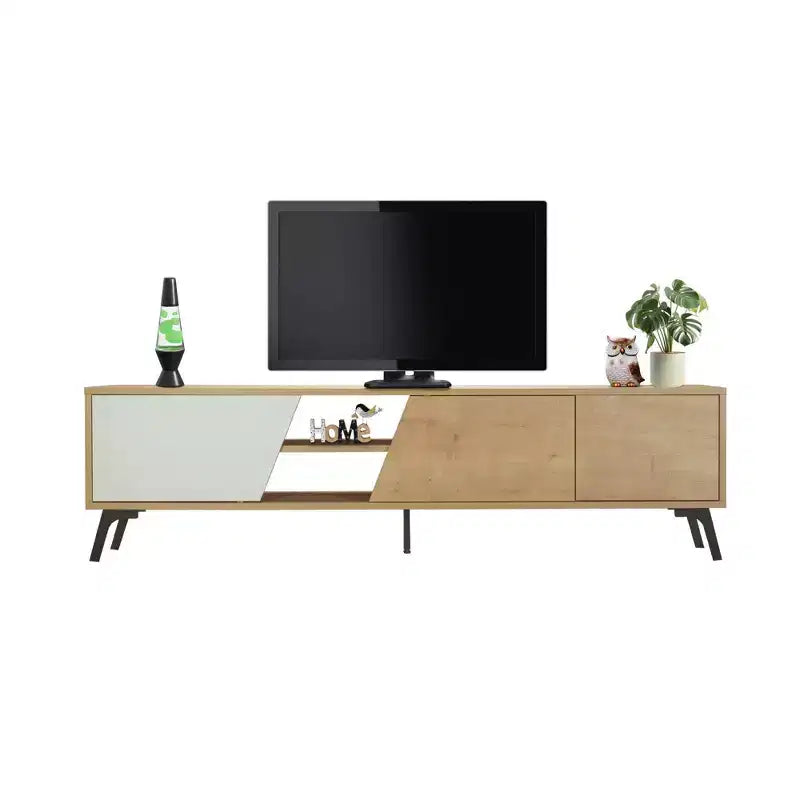 Mobile TV per TV fino a 70" - Rovere Chiaro