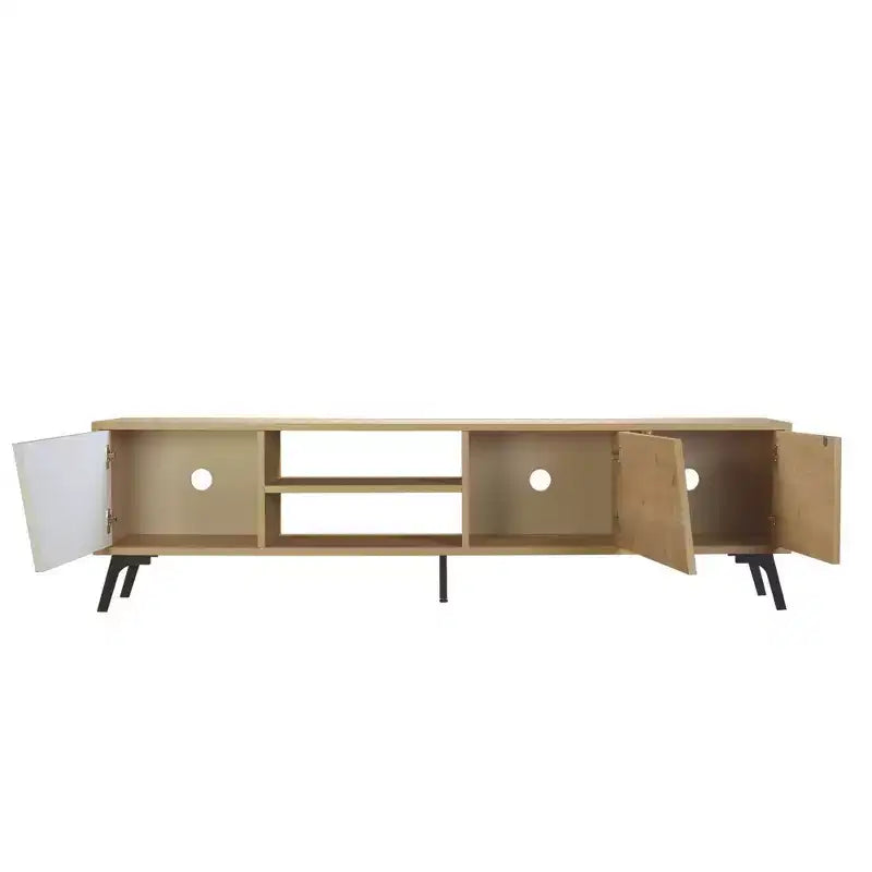 Mobile TV per TV fino a 70" - Rovere Chiaro