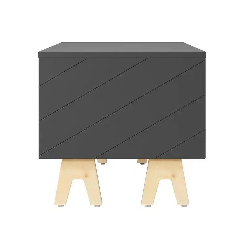 Tavolino Laterale Rettangolare Grigio