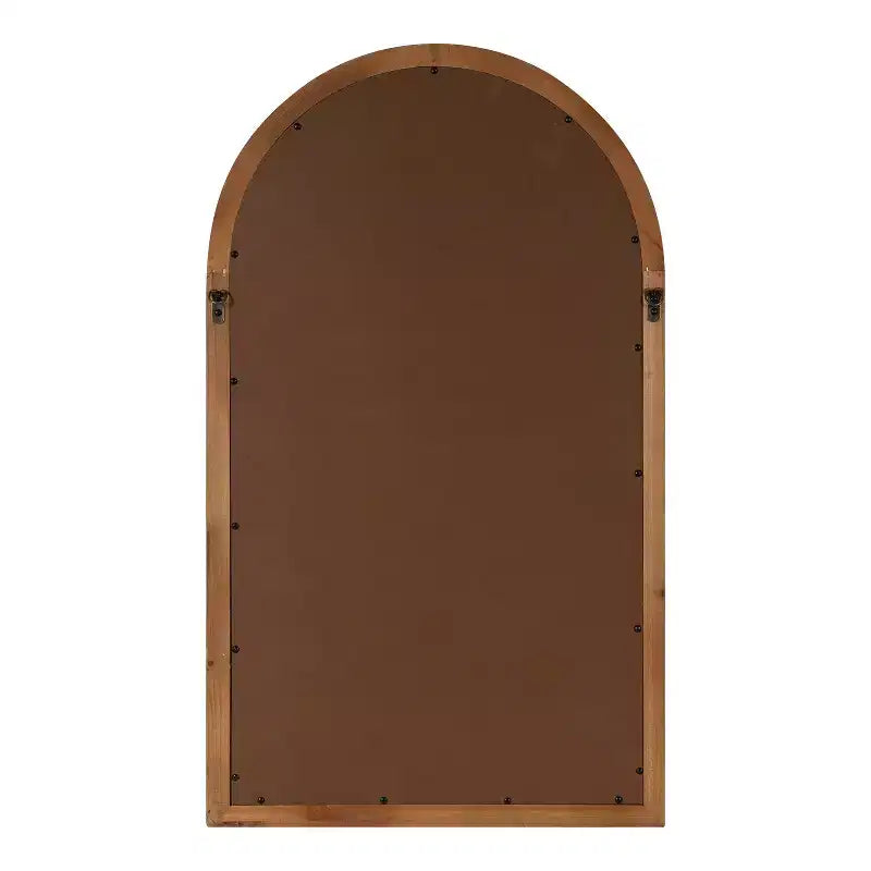 Specchio da parete ad arco 22 x 38 con cornice in legno
