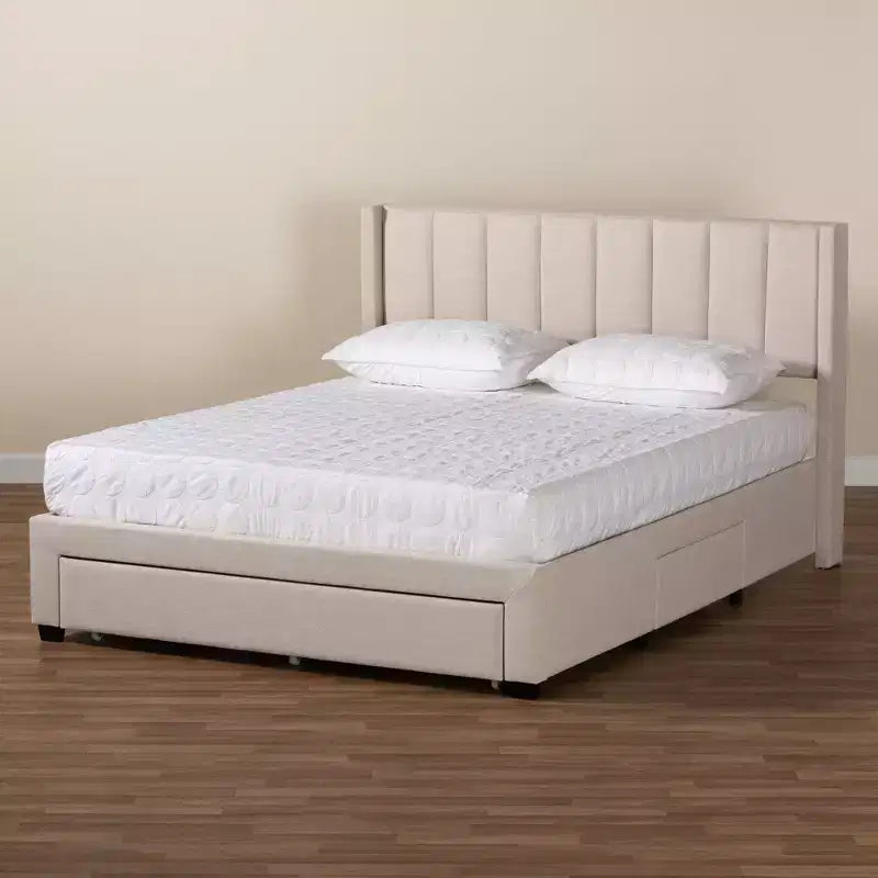 Letto con piattaforma contenitore Coronado Mid-Century con 3 cassetti