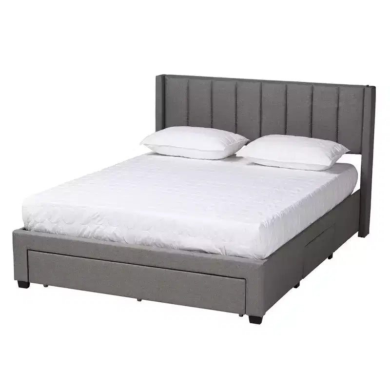 Letto con piattaforma contenitore Coronado Mid-Century con 3 cassetti