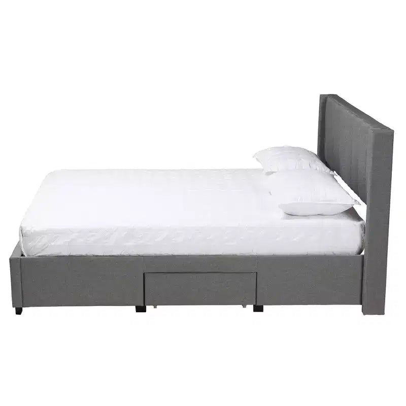 Letto con piattaforma contenitore Coronado Mid-Century con 3 cassetti