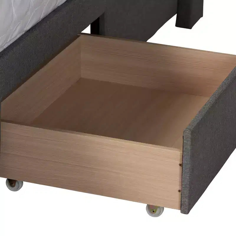 Letto con piattaforma contenitore Coronado Mid-Century con 3 cassetti