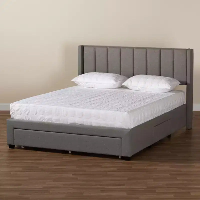 Letto con piattaforma contenitore Coronado Mid-Century con 3 cassetti