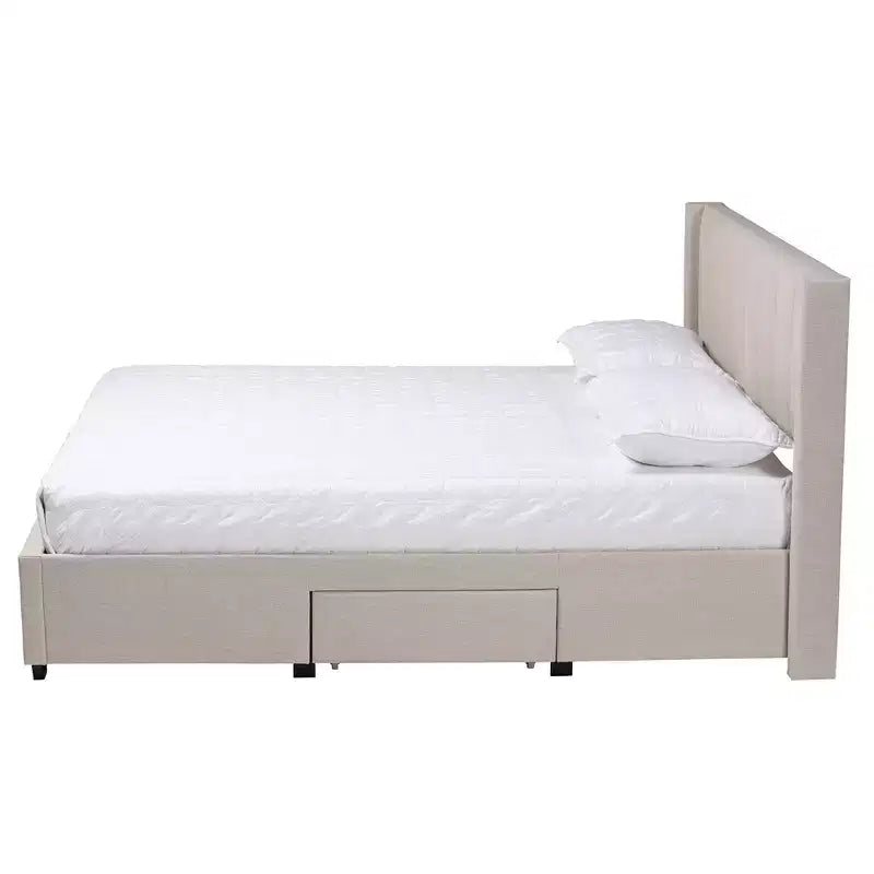 Letto con piattaforma contenitore Coronado Mid-Century con 3 cassetti