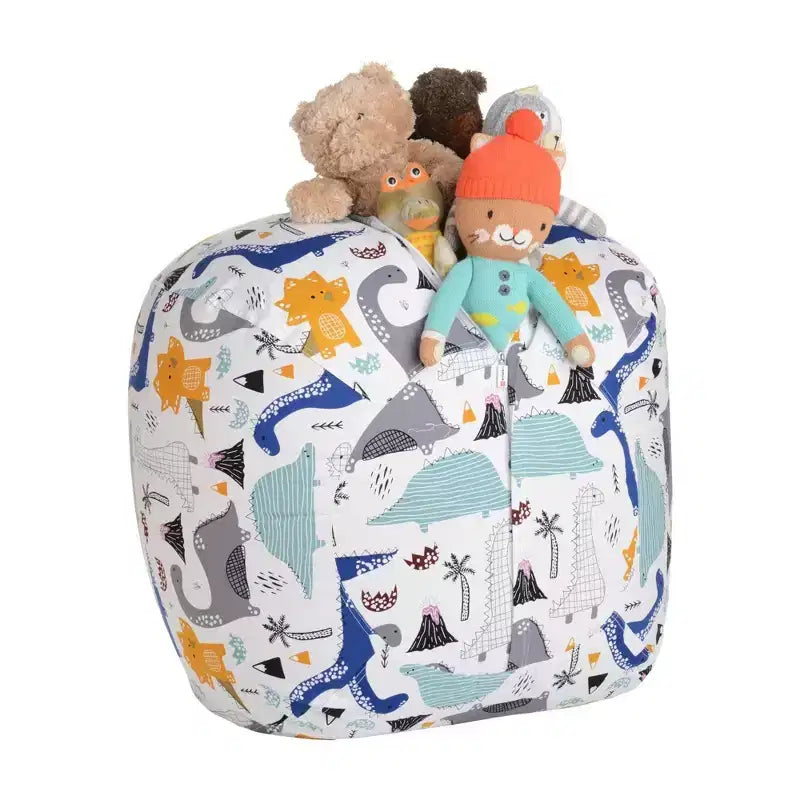 Fodera per pouf XL per animali di peluche - Design dinosauro