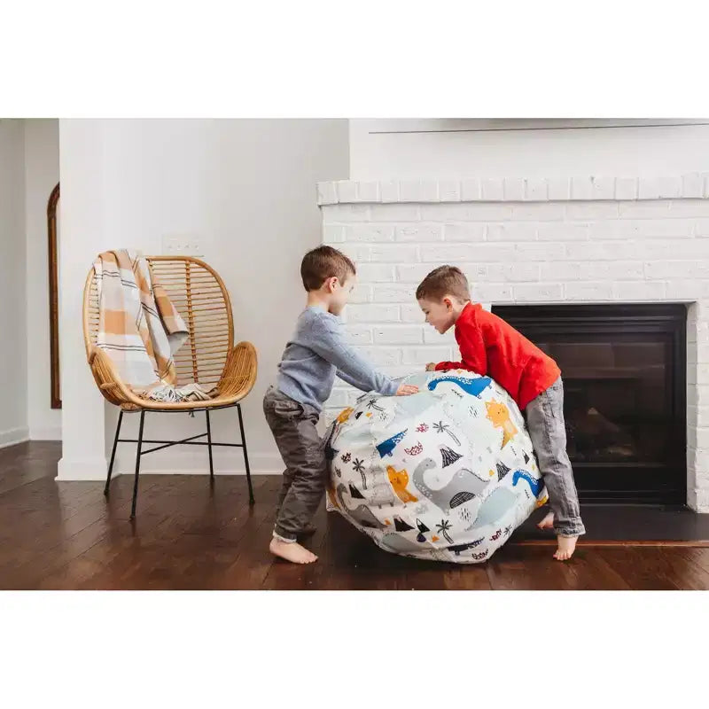 Fodera per pouf XL per animali di peluche - Design dinosauro