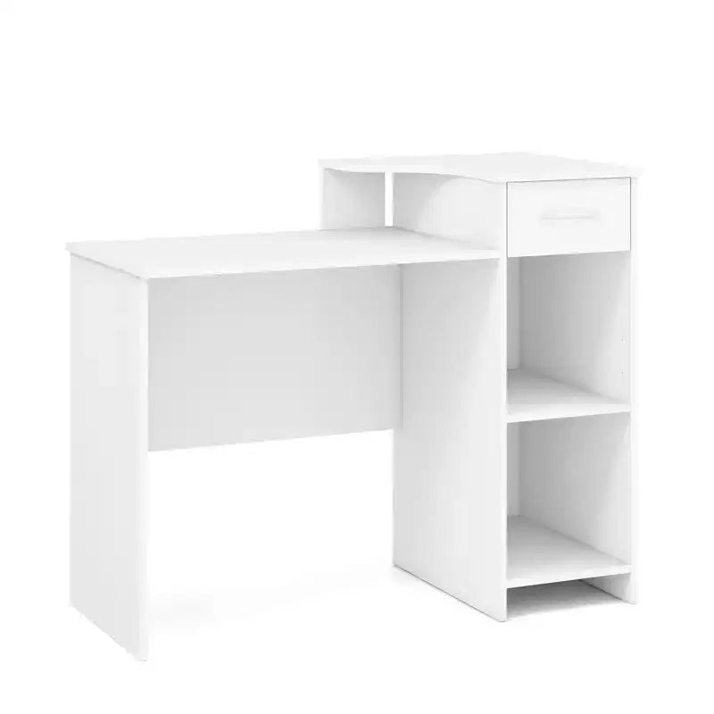 Scrivania per Computer da 40,5" con Ripiano per Stampante, Cassetto Portaoggetti e Supporto CPU