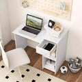 Scrivania per Computer da 40,5" con Ripiano per Stampante, Cassetto Portaoggetti e Supporto CPU