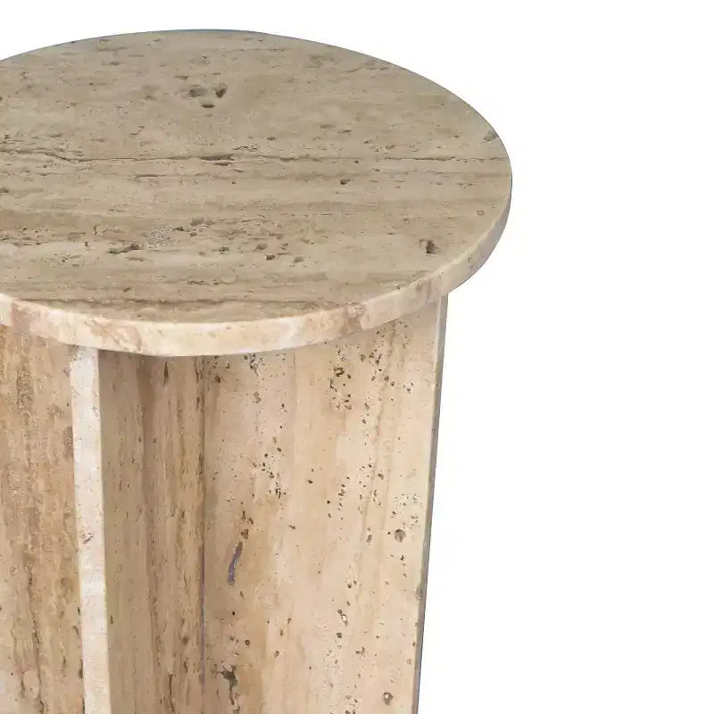 Tavolino da salotto a X in marmo naturale da 45,08 cm