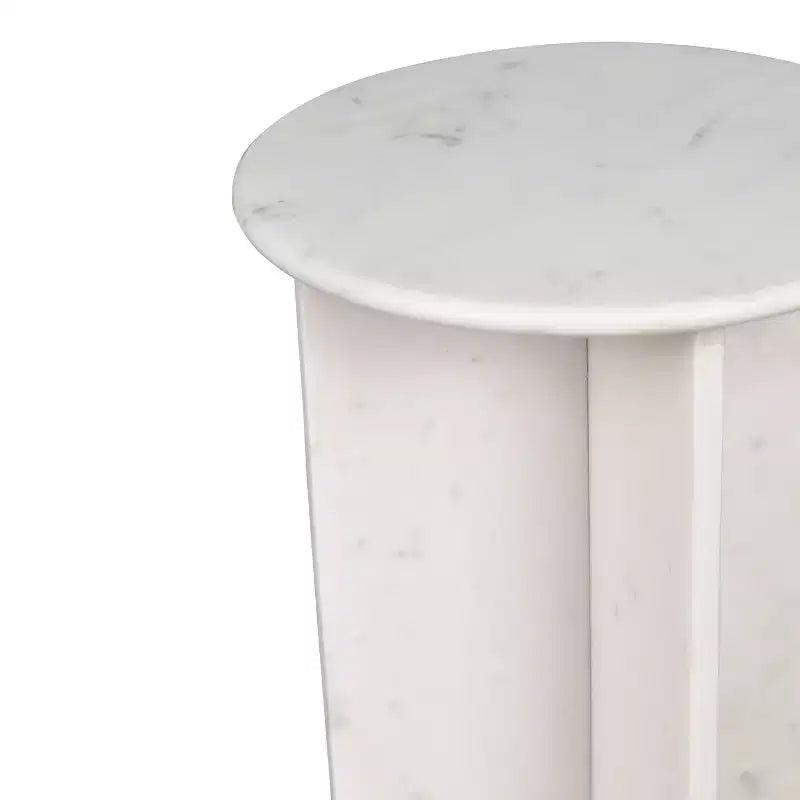 Tavolino da salotto a X in marmo naturale da 45,08 cm