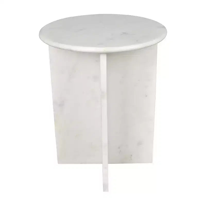Tavolino da salotto a X in marmo naturale da 45,08 cm