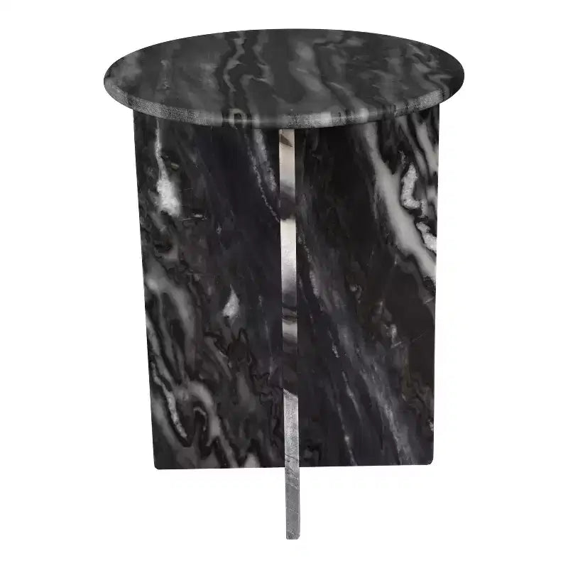 Tavolino da salotto a X in marmo naturale da 45,08 cm