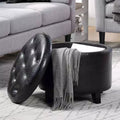 Breighton Home Designs4Comfort Round Storage Ottoman