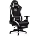 GTRACING Gaming Chair Fabric Height Adjustable Footrest Reclining Office Chair