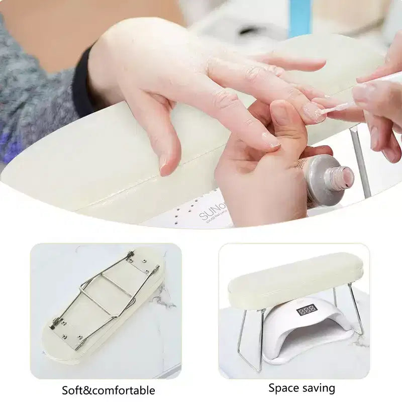 Tavolo Manicure per Unghie con Ventola Aspirante Incorporata e Bracciolo Pieghevole