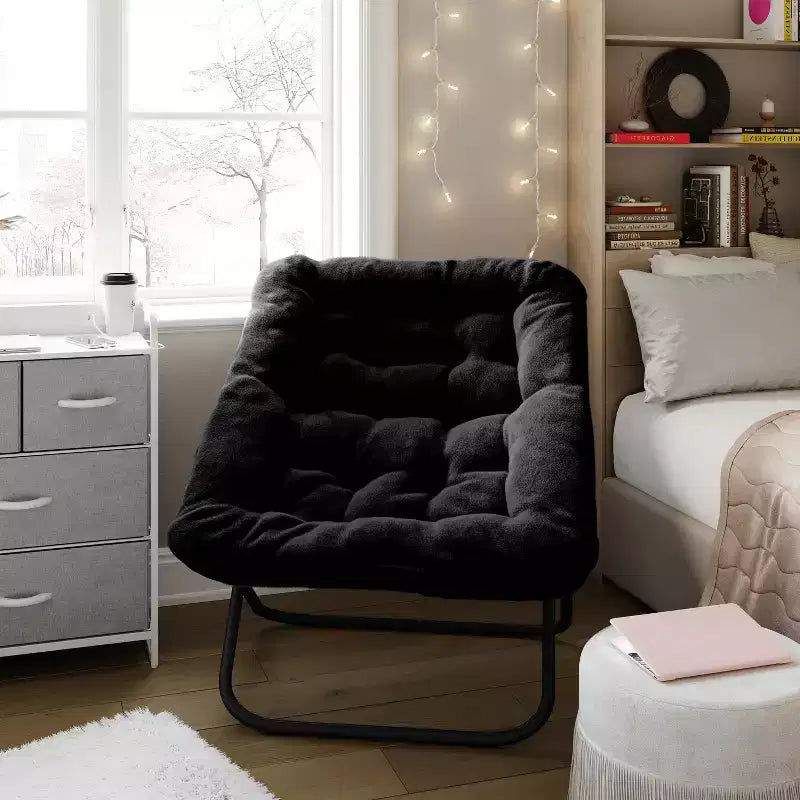 Sedia a disco pieghevole oversize per dormitorio e camera da letto