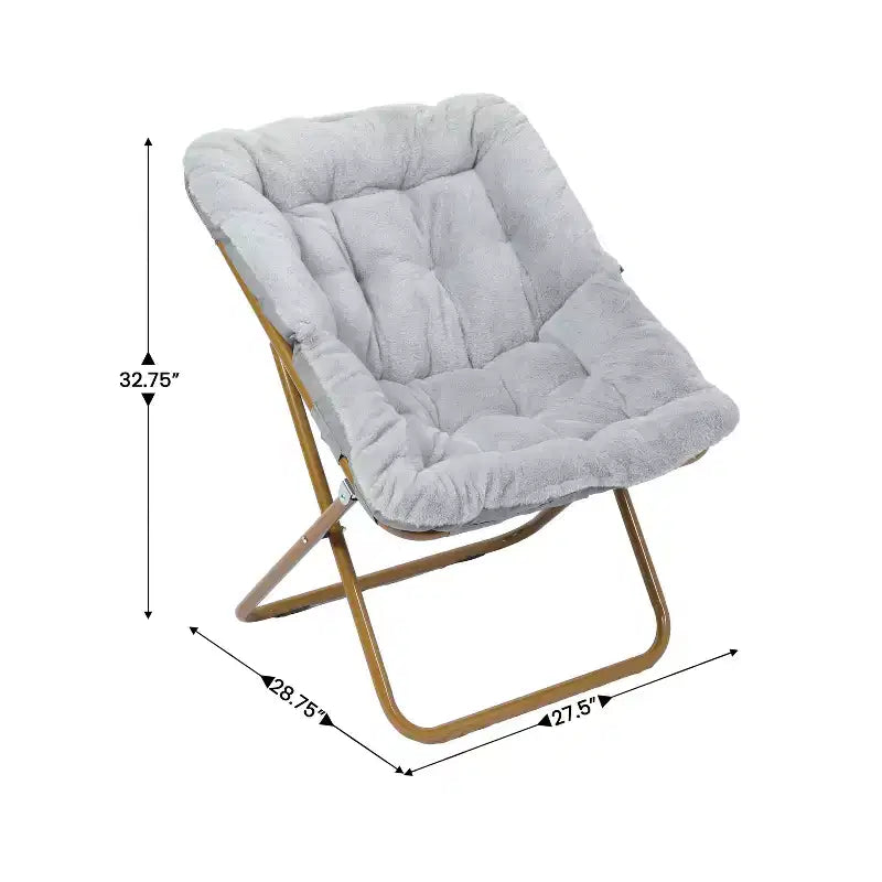 Sedia a disco pieghevole oversize per dormitorio e camera da letto
