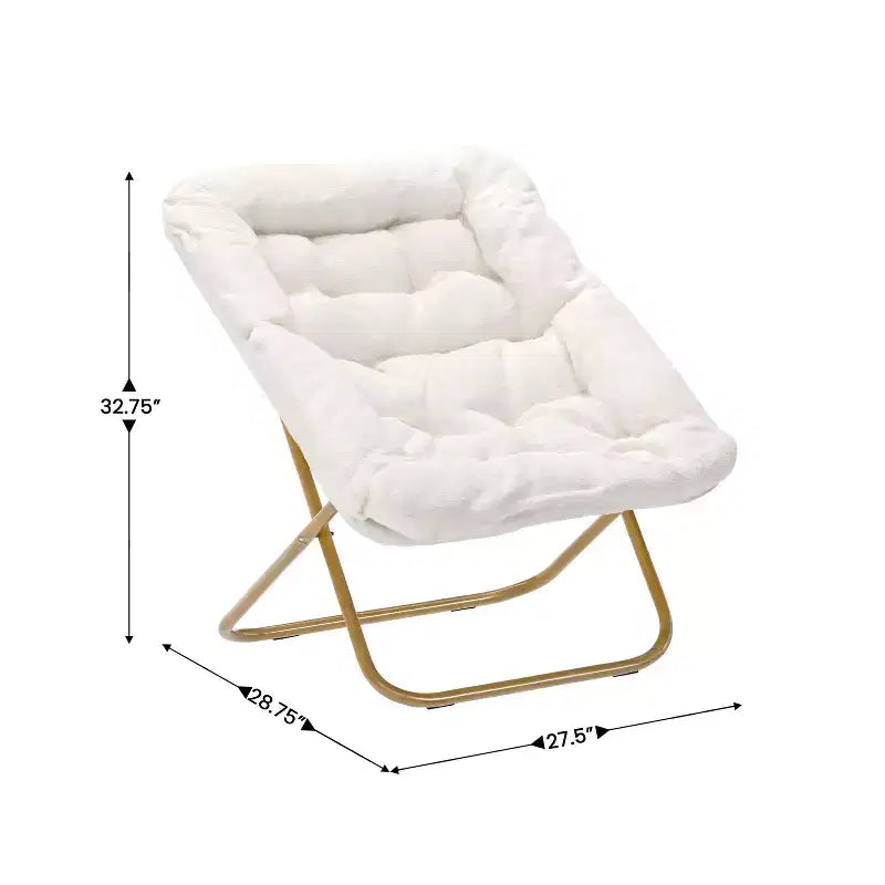Sedia a disco pieghevole oversize per dormitorio e camera da letto