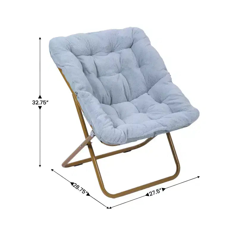 Sedia a disco pieghevole oversize per dormitorio e camera da letto