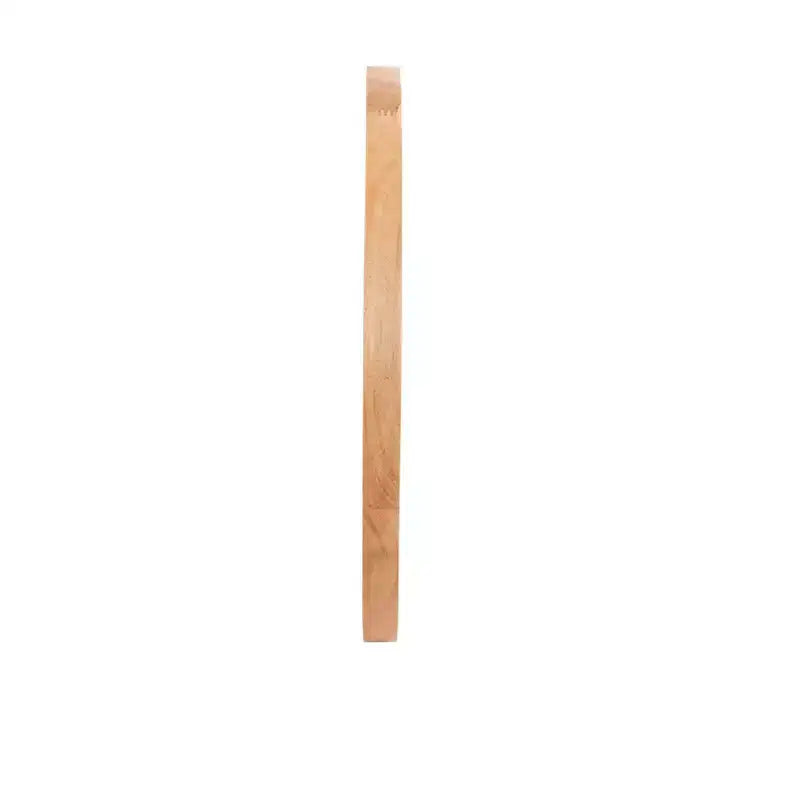 Specchio da parete smussato con cornice in legno lucido