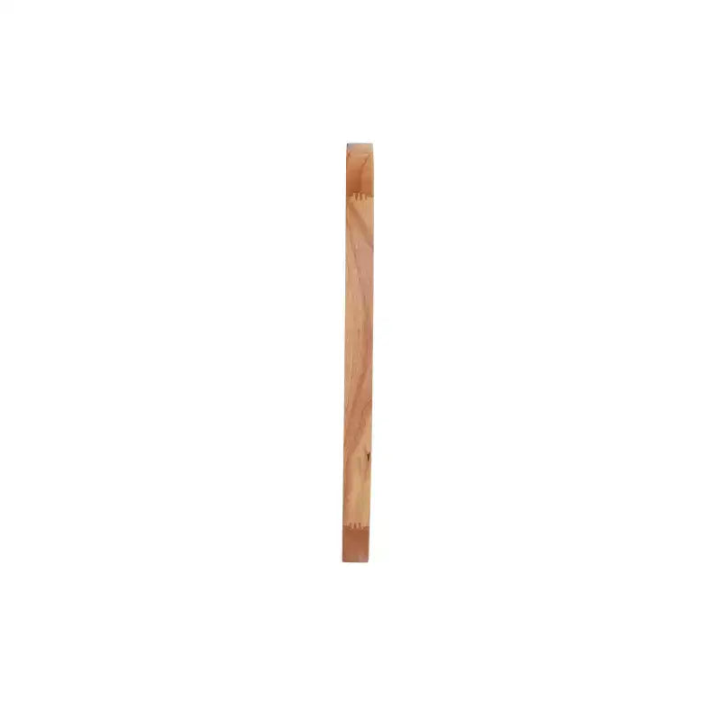 Specchio da parete smussato con cornice in legno lucido