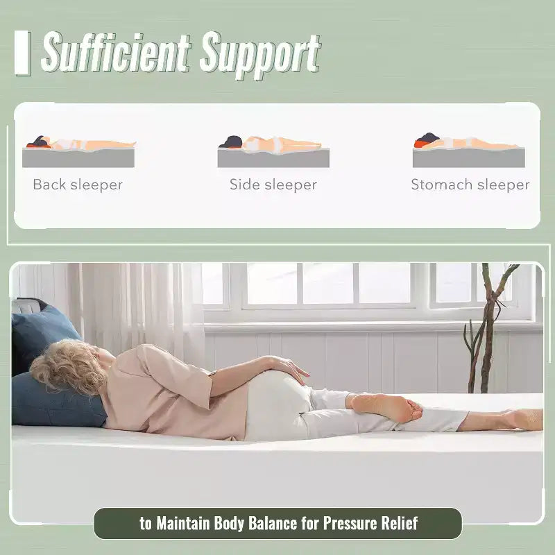 Materasso in Memory Foam Gel da 30 cm – Media Durezza, Rivestimento Sfoderabile